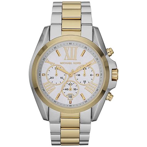 michael kors bradshaw watch silver|Michael Kors oversized bradshaw watch.